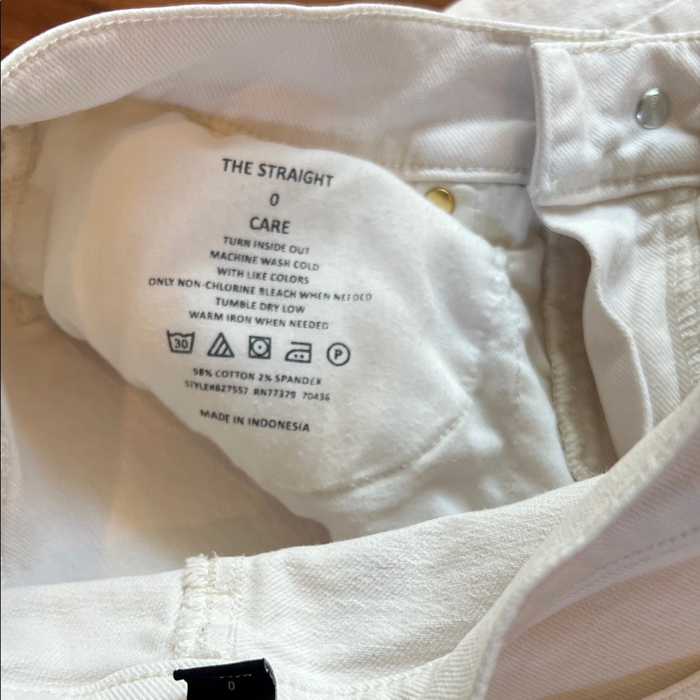 Ann Taylor slight off White Straight Leg Jeans - Picture 3 of 5